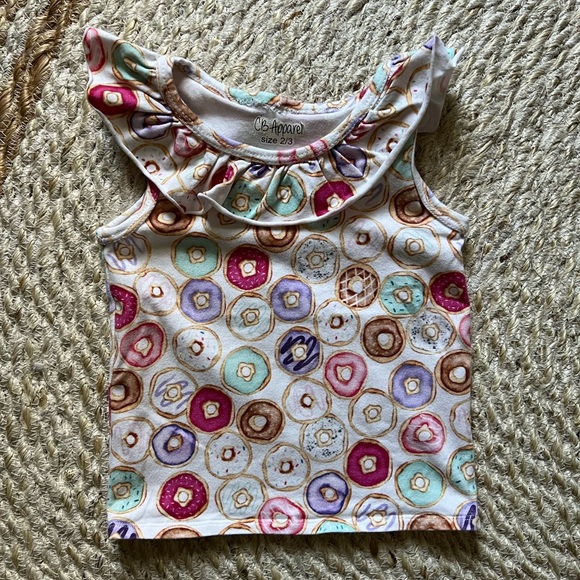 Small Shop Handmade Donut Ruffle Tank - Picture 2 of 6